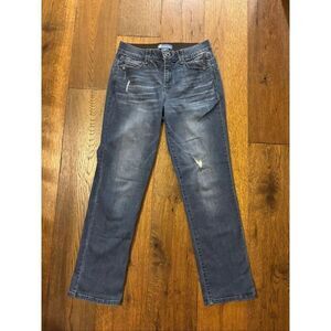 Democracy absolution straight leg lightly distressed jeans 10
